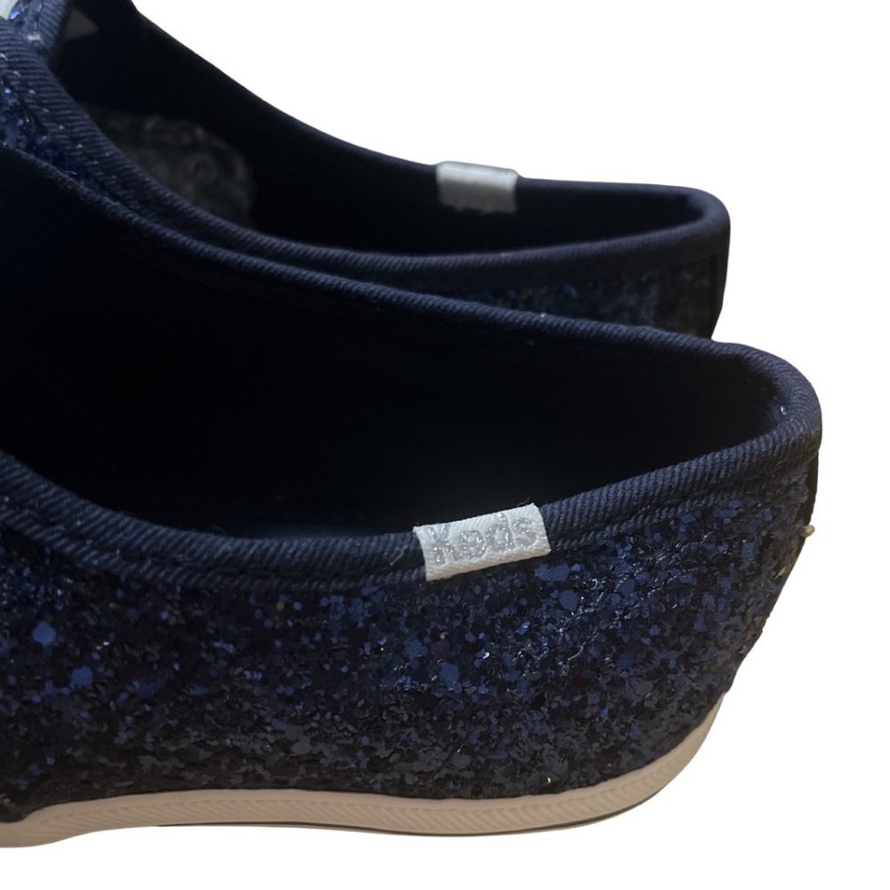 Keds x Kate Spade Champion Navy Glitter Sneakers - Size 8.5 - Picture 7 of 12